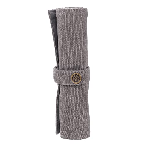 BATHVEVE Roll Up Federmäppchen Canvas Große Kapazität für Stifte Buntstifte und Schreibutensilien für Schüler und Studenten Langlebig und Leicht zu Reinigen Schlichtem von BATHVEVE
