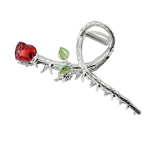 BATHVEVE Rosen Haarklammer Blume Clip Haar Styling Tool Für Frauen Mädchen Mit Rutschfesten Eigenschaften Filigranem Aussehen von BATHVEVE