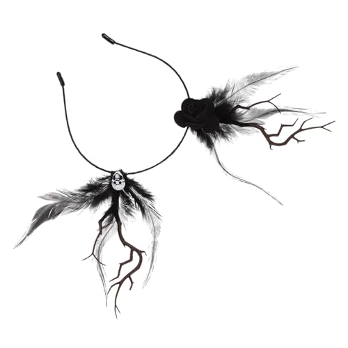 BATHVEVE Schwarzes Haarband mit Teufelshörnern für Halloween Kostüm Accessoire für Erwachsene für Karneval Halloween Partys und Festliche Anlässe von BATHVEVE