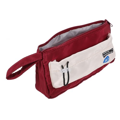 BATHVEVE Spezielles Federmäppchen Robustes Canvas-Material Große Federtasche Für Die Schule Mit Reißverschluss Federhalter-Tasche von BATHVEVE