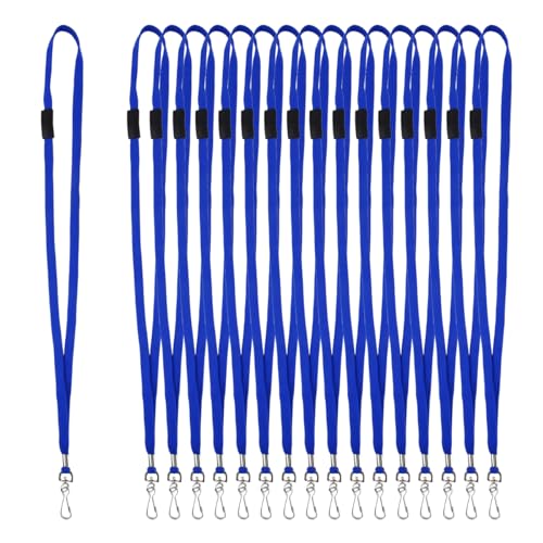 BATINO 25 Stück Schlüsselband mit Sicherheitsverschluss, Lanyard Schlüsselband Lang Schlüsselband mit Karabiner Neck Lanyard Strip Ausweishalter Lanyards Schlüsselbänder Für Namensschilder (Blau) BATINO 25 Stück Schlüsselband mit Sicherheitsverschluss, Lanyard Schlüsselband Lang Schlüsselband mit Karabiner Neck Lanyard Strip Ausweishalter Lanyards Schlüsselbänder Für Namensschilder (Blau) von BATINO