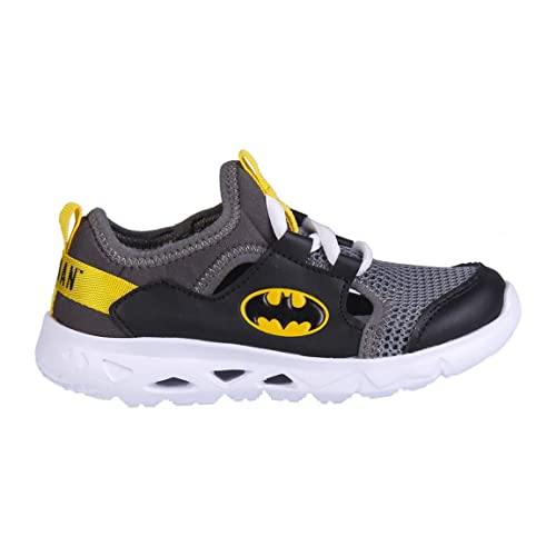 BATMAN Sneaker Jungen, Sportschuhe für Jungen, Offene Design, Sommer-Sneaker, Jungenschuhe, Leichte Turnschuhe, Größen EU 28 bis 35 (Grau, Numeric_32) von Batman