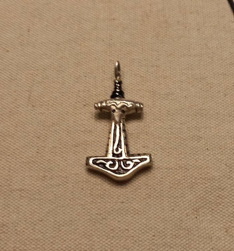 Hammer Of Thor Silber Und Schwarzer Lack von BATTISTESCULPTEUR