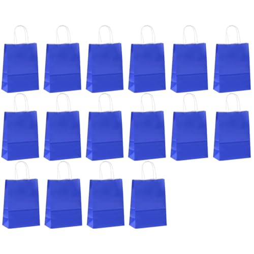 GeschenktüTen GeschenktüTe 16 StüCk Blaue GeburtstagspapiertüTen von BAUCH