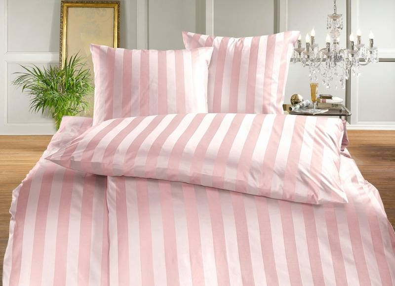 Hochwertige Bettwäsche aus dem Hause BAUER, Größe 121 (Kissenbezug, 40/ 80 cm), Kirsche von BAUER CURT