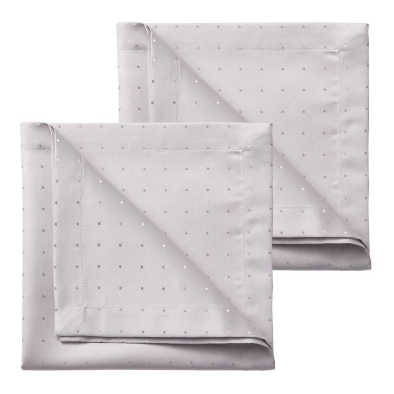 Hochwertige Damast-Tischdecken vom Curt Bauer, Größe 302 (2 Servietten, 50/ 50 cm), Grau von BAUER CURT