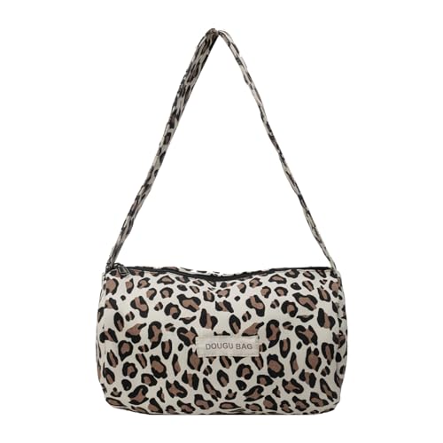 1 Stück Leopardenmuster Tasche Jacquard Tasche Leopardenmuster Handtasche Damentasche Geldbörse Achseltasche, braunes，tasche leopardenmuster von BAUIOREAD