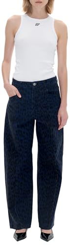 BAUM UND PFERDGARTEN Damen Pants Nara-Hose, Blauer Leopard, 34 von BAUM UND PFERDGARTEN