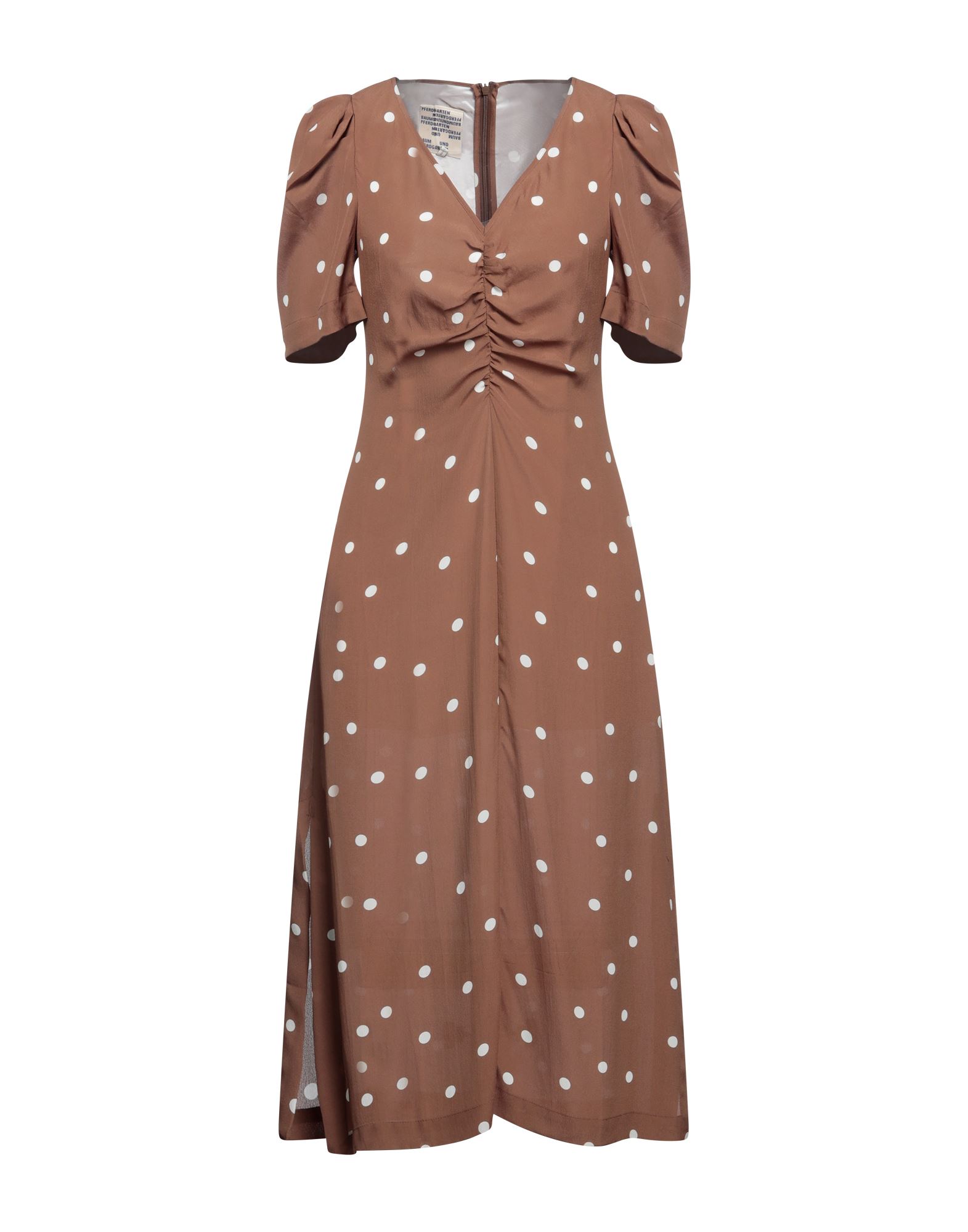 BAUM UND PFERDGARTEN Midi-kleid Damen Braun BAUM UND PFERDGARTEN Midi-kleid Damen Braun von BAUM UND PFERDGARTEN