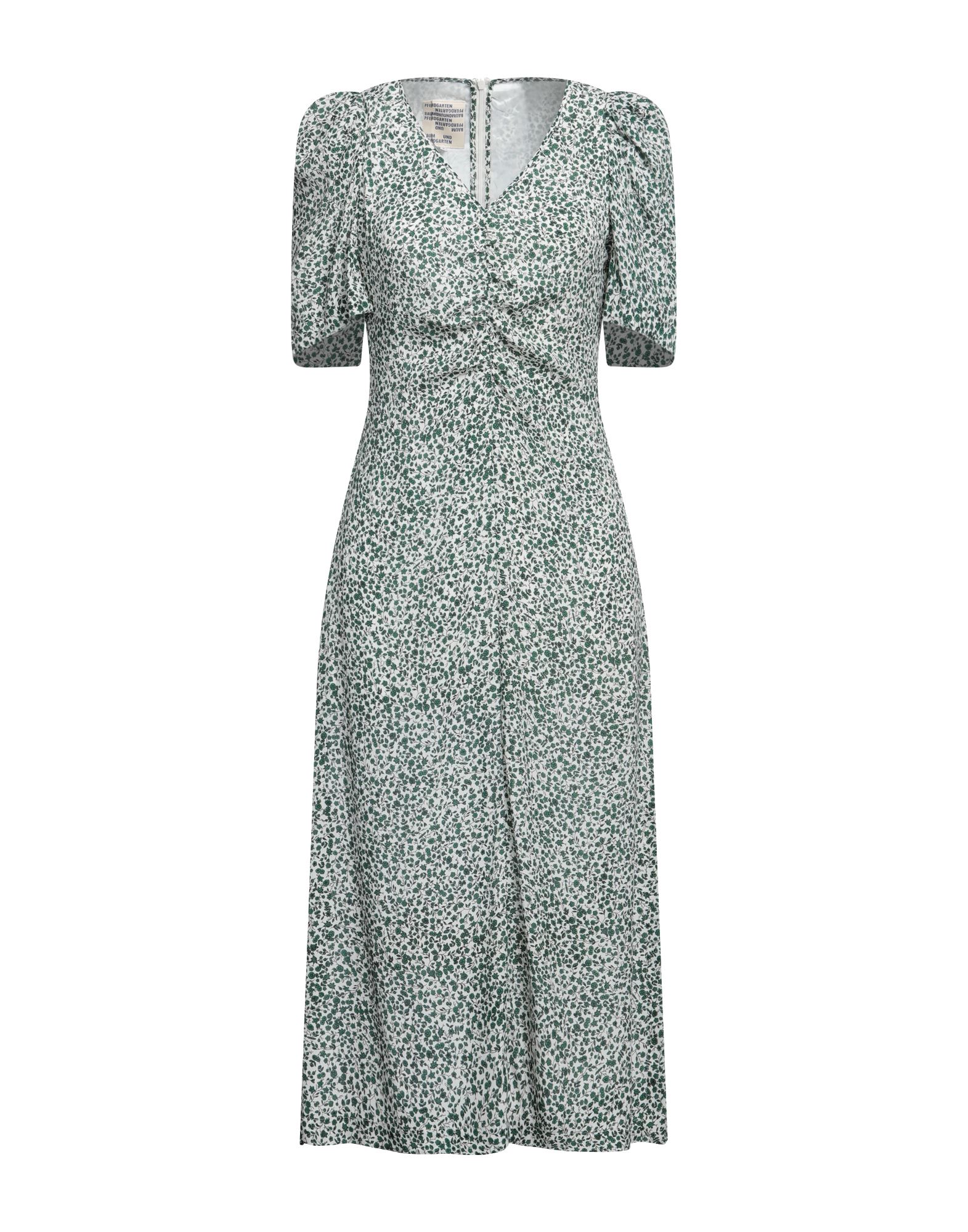 BAUM UND PFERDGARTEN Midi-kleid Damen Weiß BAUM UND PFERDGARTEN Midi-kleid Damen Weiß von BAUM UND PFERDGARTEN