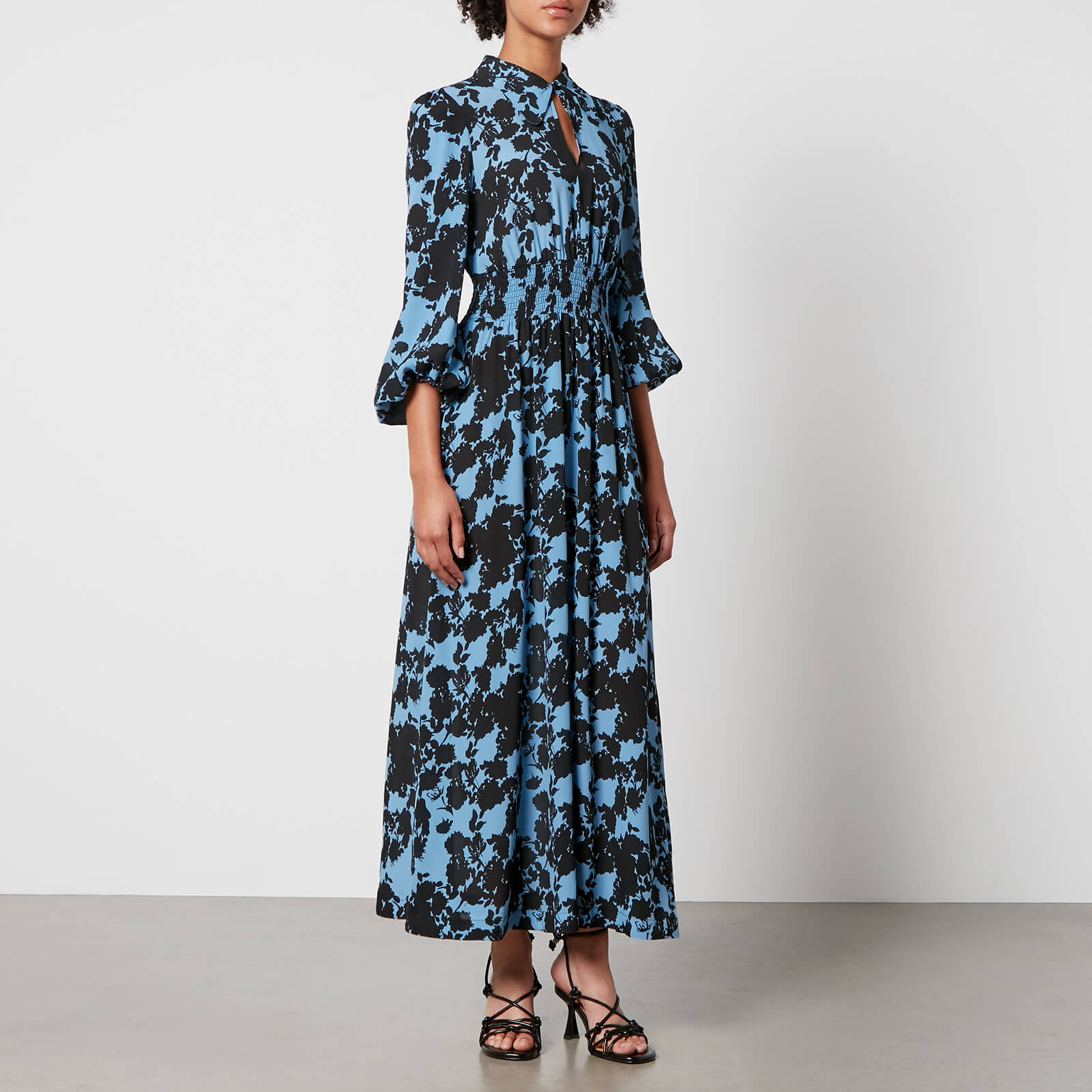 Baum Und Pferdgarten Amber Floral-Print Georgette Midi Dress - EU 34/UK 6 von BAUM UND PFERDGARTEN