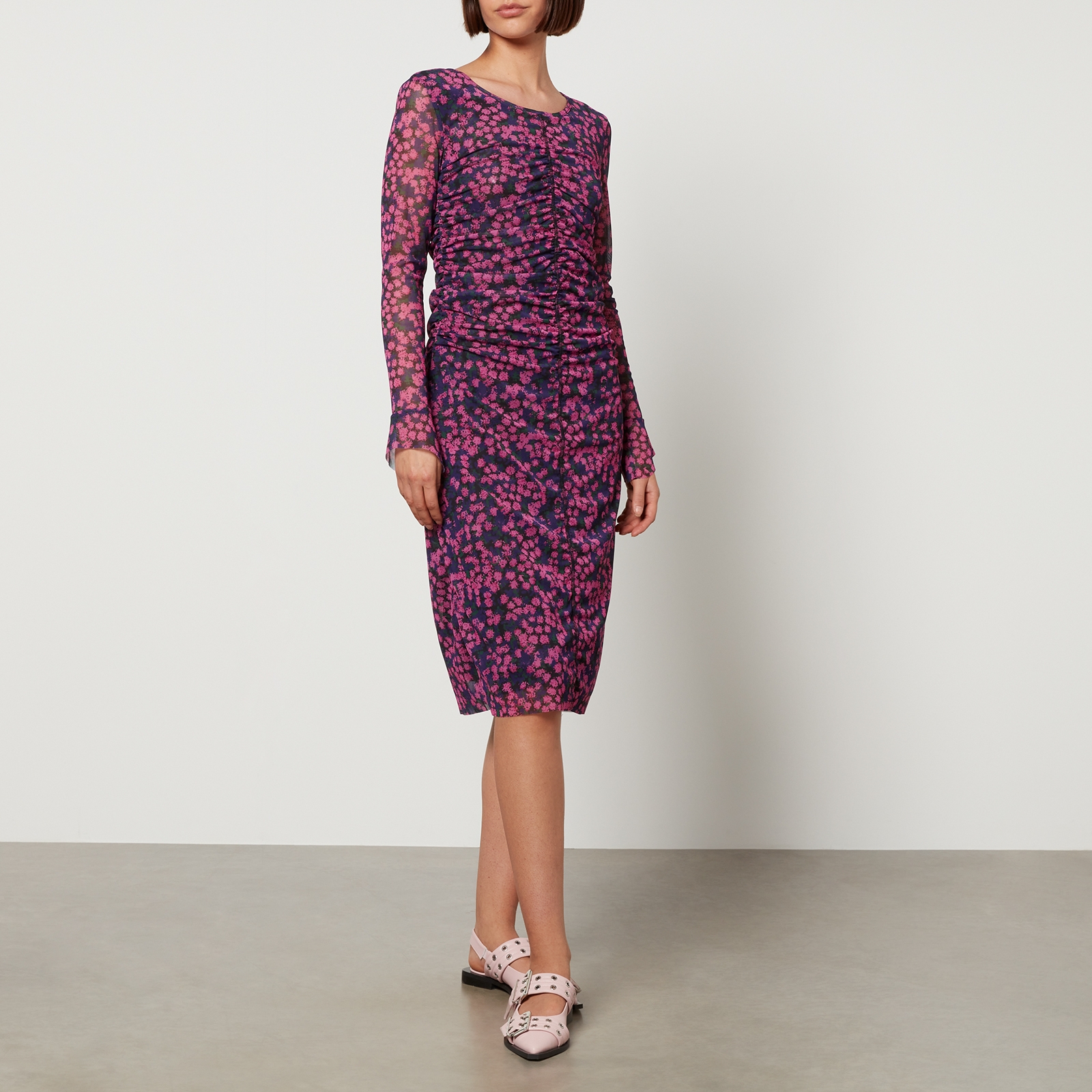 Baum Und Pferdgarten Janis Floral-Print Mesh Dress - M von BAUM UND PFERDGARTEN