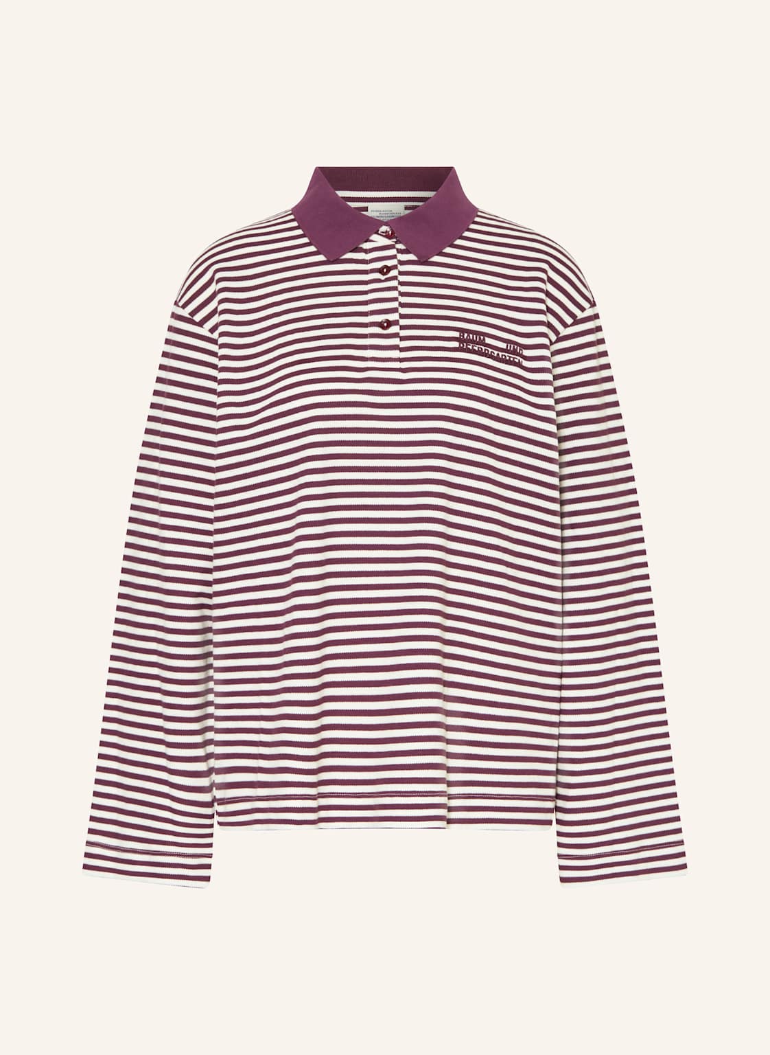 Baum Und Pferdgarten Piqué-Poloshirt Jeanne Loose Fit lila von BAUM UND PFERDGARTEN