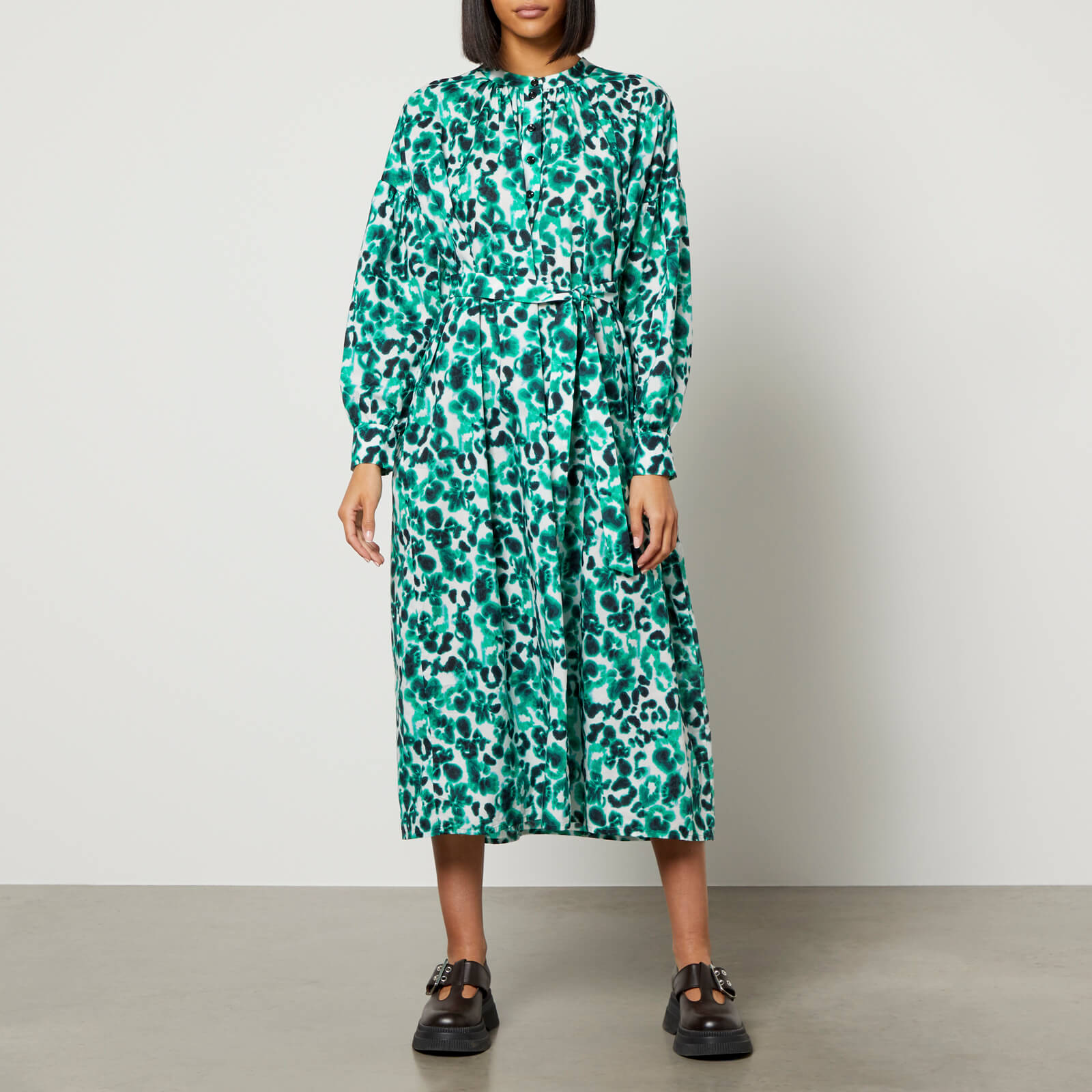 Baum Und Pferdgarten Women's Abilene Dress - Flowding Flower Green - EU40/UK12 von BAUM UND PFERDGARTEN