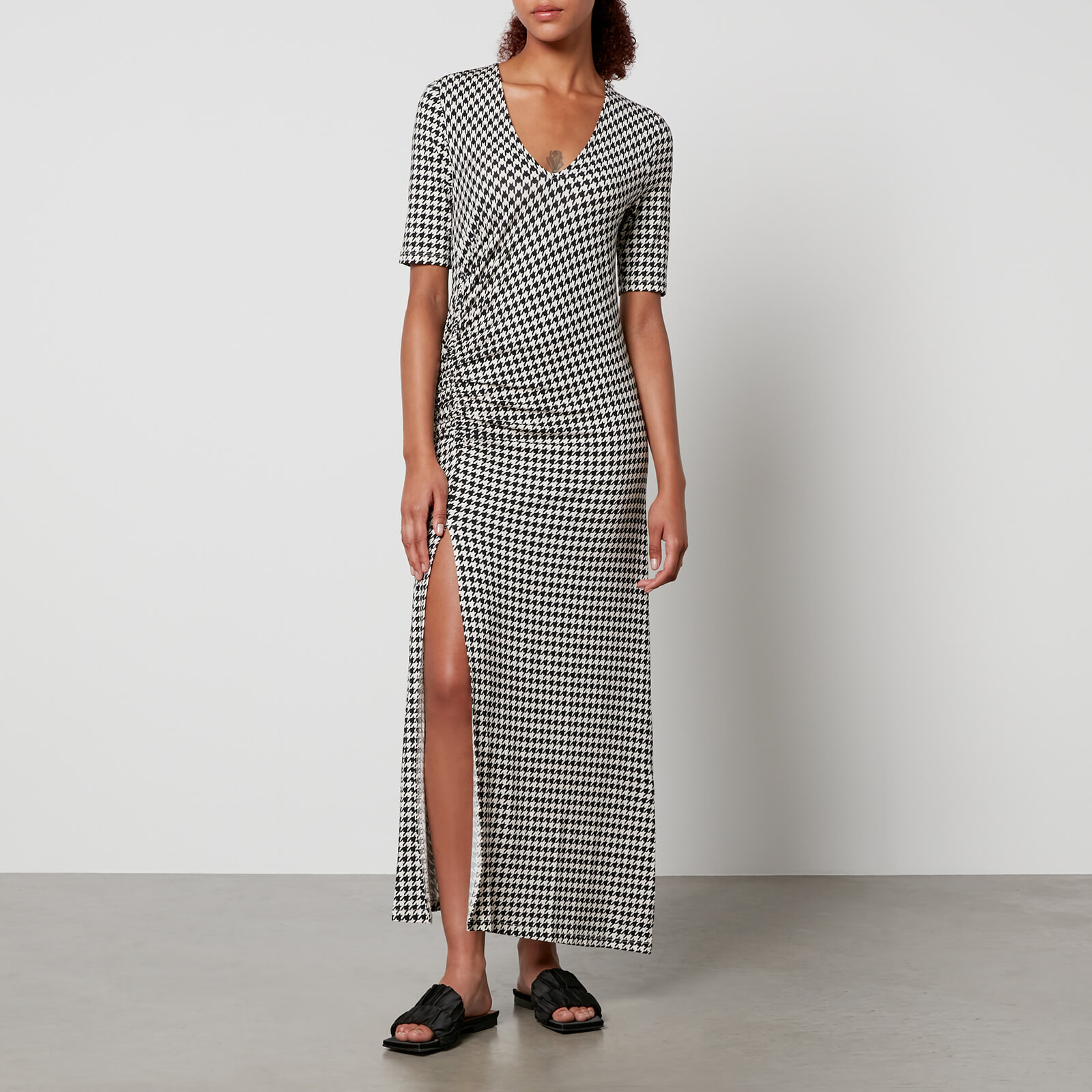 Baum und Pferdgarten Jeannette Houndstooth Jersey Dress - S von BAUM UND PFERDGARTEN