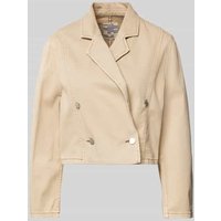 BAUM & PFERDGARTEN Cropped Jacke mit Reverskragen in Sand, Größe 40 BAUM & PFERDGARTEN Cropped Jacke mit Reverskragen in Sand, Größe 40 von BAUM & PFERDGARTEN