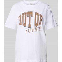 BAUM & PFERDGARTEN T-Shirt mit Statement-Print in Weiss, Größe XL von BAUM & PFERDGARTEN