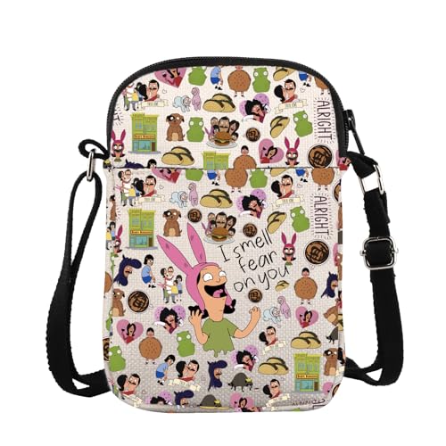 Bob's Burgers Louise Umhängetasche I Can Smell Fear On You Messenger Bag Louise Belcher Umhängetasche, Smell Fear Cb, 15*21*2cm von BAUNA