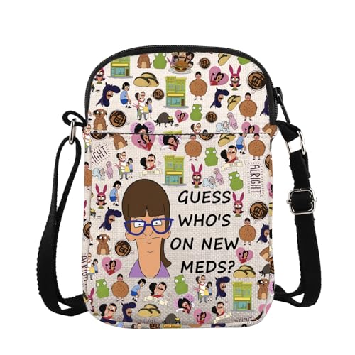 Bob's Gayle Umhängetasche Who's On New Meds Messenger Bag Gayle Umhängetasche Burger Merch, Med Cb, 15*21*2cm Bob's Gayle Umhängetasche Who's On New Meds Messenger Bag Gayle Umhängetasche Burger Merch, Med Cb, 15*21*2cm von BAUNA