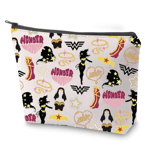 DC Kosmetiktasche Krieger Prinzessin Make-up-Tasche mit Reißverschluss Frau Power Geschenk Super Woman Survival Kit, Wonder, Nein von BAUNA