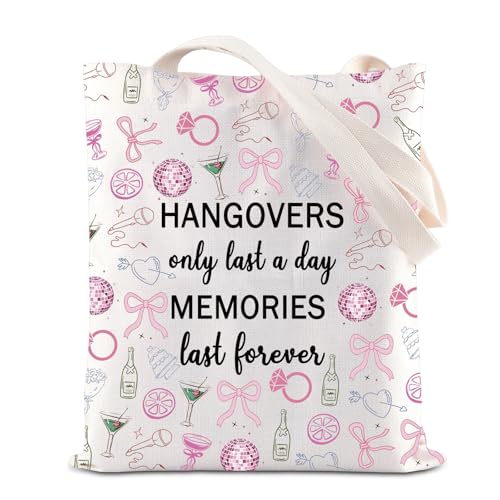Hangover Recovery Tote Bag Alcohol Drinking Lover Canvas Bag Bachelorette Party Gift Wedding Birthday Gift Hangover Bar Gift, Hangovers-Tragetasche, 35*40cm von BAUNA