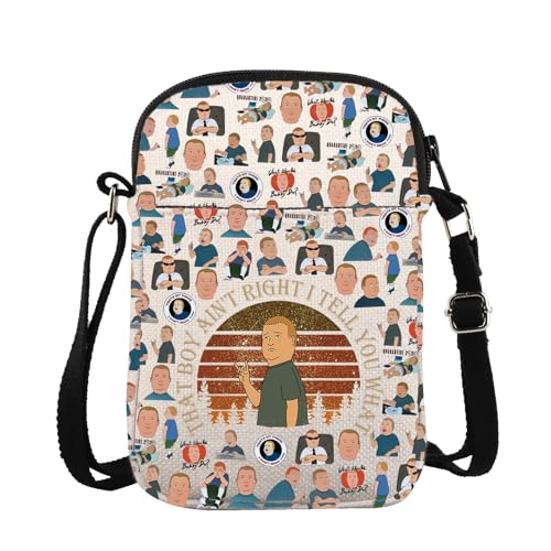 King Hill inspirierte Umhängetasche mit Bobby-Zitaten "I Tell You What Umhängetasche", Geschenk für Bobby-Fans, C-ain't Right Cb, 15*21*2cm von BAUNA