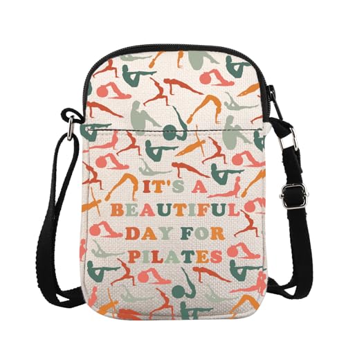 Pilates-Liebhaber, Geschenk, Pilates-Trainer, Lehrer, Wertschätzungsgeschenk, "It's A Beautiful Day For Pilates"-Umhängetasche, Pilates Cb, 15*21*2cm Pilates-Liebhaber, Geschenk, Pilates-Trainer, Lehrer, Wertschätzungsgeschenk, "It's A Beautiful Day For Pilates"-Umhängetasche, Pilates Cb, 15*21*2cm von BAUNA