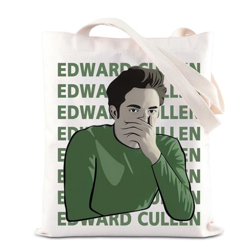 Twilight Movie Merchandise Tote Bag Vampire Movie Lovers Gift Forks Washington Gift Edward Cullen Character Shoulder Bag For Fans, Edward Tragetasche, 35*40cm von BAUNA
