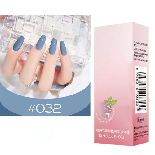 BAWUTZ 10 ML Abziehbarer Nagellack,schnell trocknend, Herbst und Winter abziehbarer transparenter Nude-Nagellack auf Wasserbasis, Entfernbar für Frauen Home DIY Nail Art Maniküre Salon (32#) von BAWUTZ