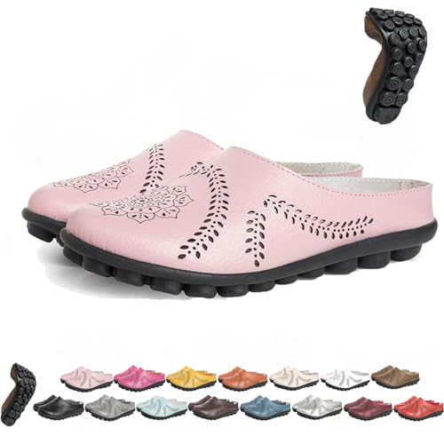 BAWUTZ Owlkay-Schuhe für Damen, Owlkay-lässige All-Match-Slipper mit Hohlsohle, Owlkay-lässige All-Match-Slipper mit Hohlsohle, Owlkay-Orthopädische Schuhe für Damen mit niedrigem Schaft (44,Rosa) von BAWUTZ