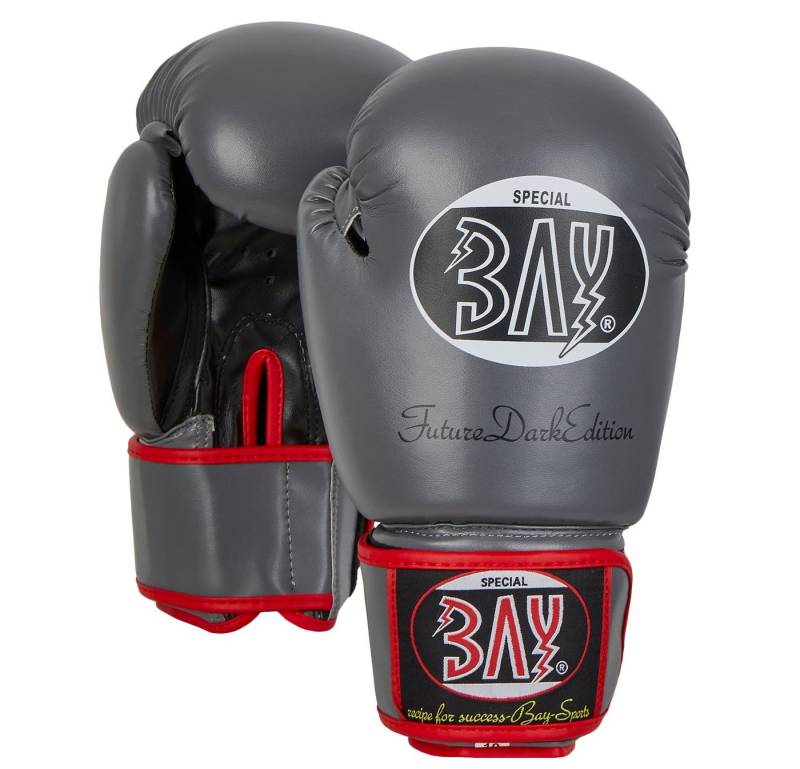 BAY-Sports Boxhandschuhe Future Box-Handschuhe dunkelgrau Boxen Kickboxen von BAY-Sports