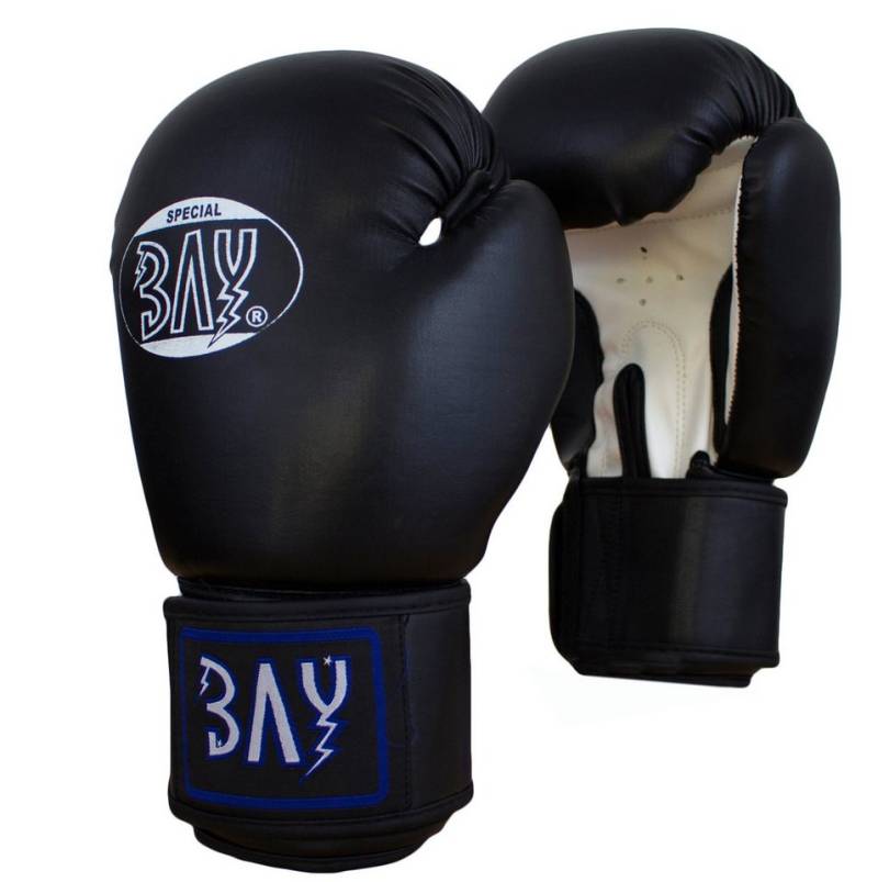 BAY-Sports Boxhandschuhe Future Box-Handschuhe schwarz/weiß Boxen Kickboxen Einsteiger & Profi (Paar, Boxhandschuhe), 6 - 18 Unzen, Für Kinder und Erwachsene, Langer Klettverschluss von BAY-Sports