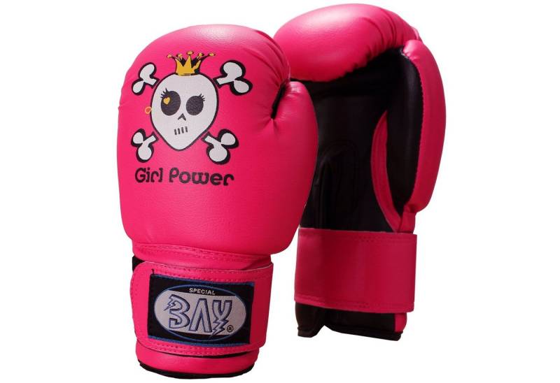 BAY-Sports Boxhandschuhe Girl Power Kinderboxhandschuhe pink Kids Boxen Kickboxen von BAY-Sports