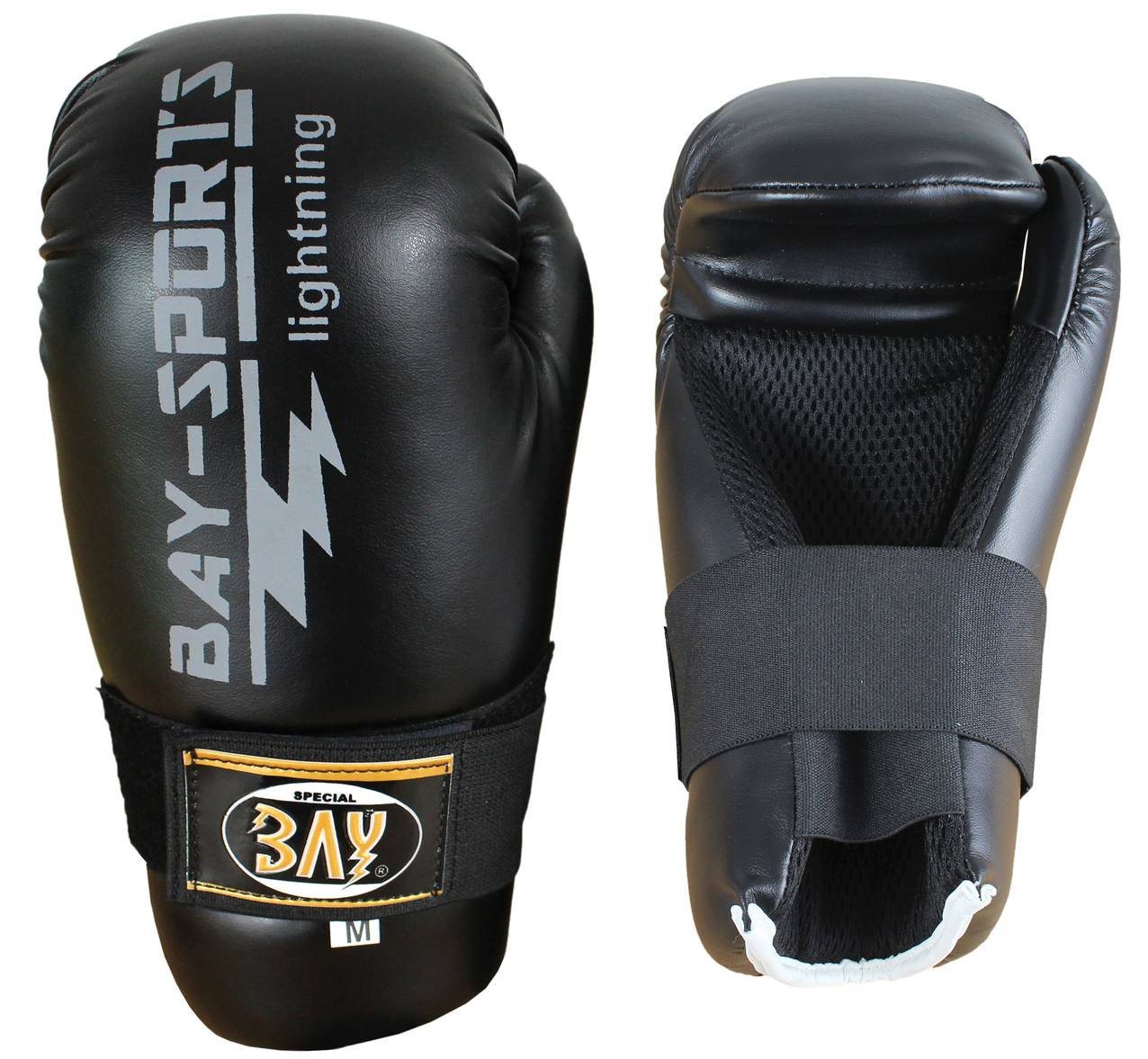 BAY-Sports Boxhandschuhe Pointfighter Handschuhe Handschutz Kickboxen Open Hands Pointfighting (Paar, hochwertige Ausführung), Semikontakt Safety XXS - XL, Kinder und Erwachsene, Kick-Boxen von BAY-Sports