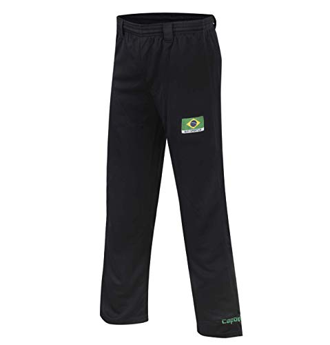 BAY Capoeira Hose schwarz Uni Capoeirahose (140 (XXS)) von BAY