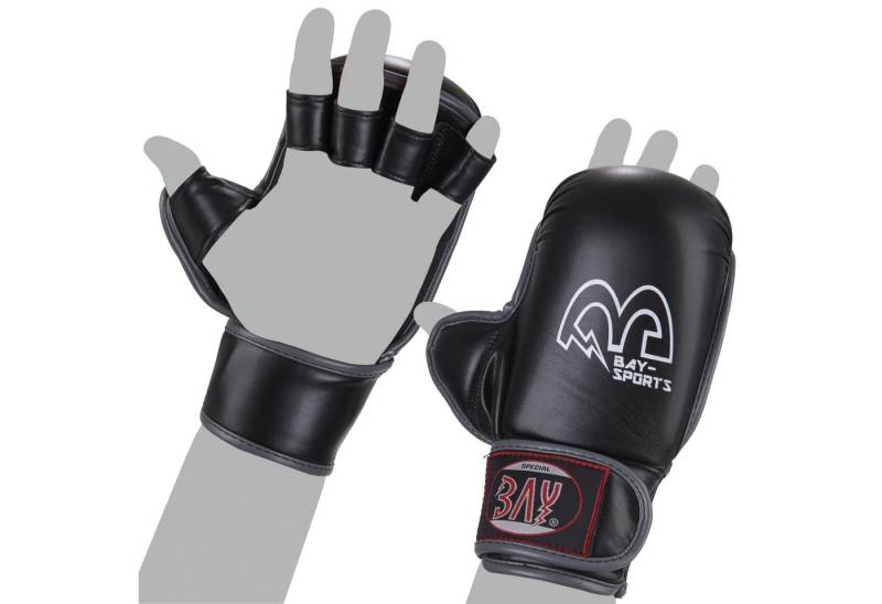 BAY-Sports MMA-Handschuhe Cage Fighter MMA, Krav Maga FreeFight Training Handschutz Handschützer (Paar), XXS - XL, Erwachsene und Kinder, Profi Ausführung Training von BAY-Sports