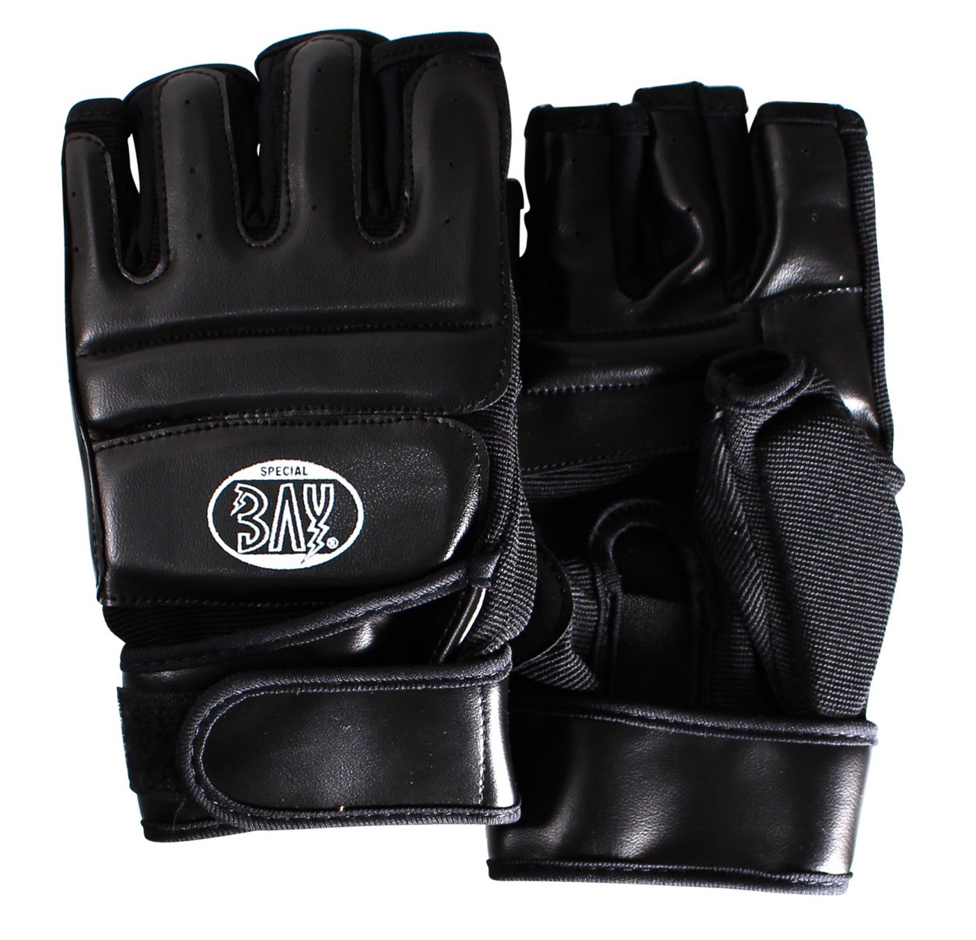 BAY-Sports MMA-Handschuhe FIT Krav Maga Wing Tsun Handschutz Handschützer schwarz, XXS - XXL Erwachsene und Kinder von BAY-Sports