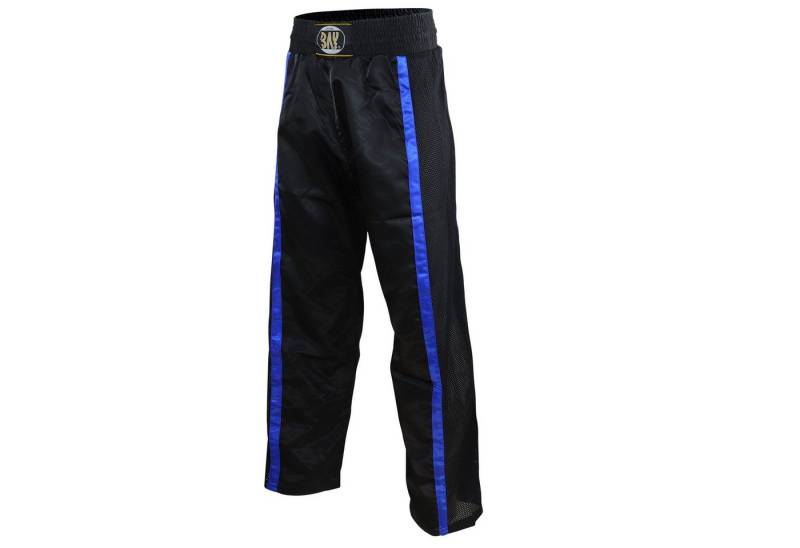 BAY-Sports Sporthose Netz Kickboxhose Hose Short Kickboxen Kampfsport schwarz blau Kampfsporthose Kinder und Erwachsene von BAY-Sports
