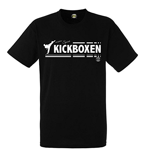 BAY mein Sport T Shirt Kickboxen schwarz Größe L von BAY