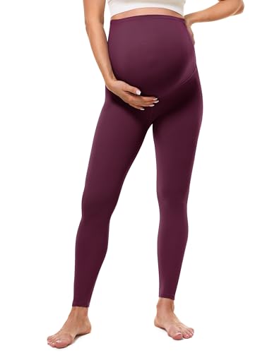 BAYDI Clouduxi 25" Umstandsleggings High Waist Schwangerschaftsleggings Blickdicht Umstandshose Damen Weich Elastisch Umstandsmode von BAYDI