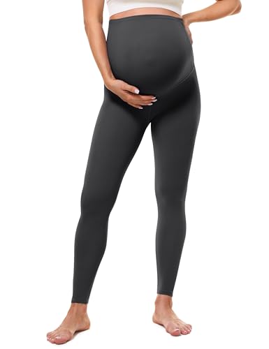BAYDI Clouduxi 25" Umstandsleggings High Waist Schwangerschaftsleggings Blickdicht Umstandshose Damen Weich Elastisch Umstandsmode von BAYDI