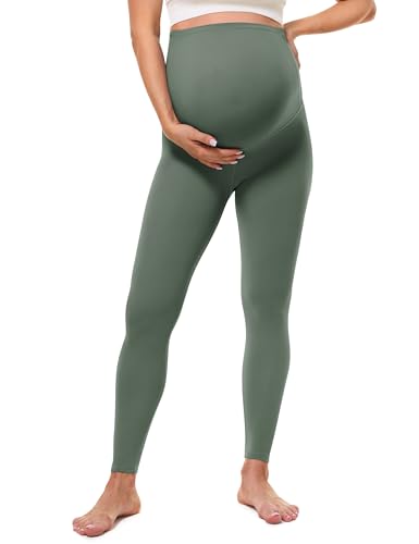 BAYDI Clouduxi 25" Umstandsleggings High Waist Schwangerschaftsleggings Blickdicht Umstandshose Damen Weich Elastisch Umstandsmode von BAYDI