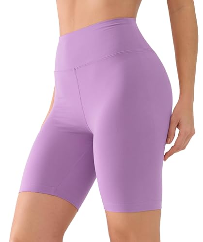 BAYDI Creamlush Radlerhose Damen - 20 cm Bequeme Kurze Sporthose mit Hoher Taille für Yoga Pilates Freizeit Alltag von BAYDI