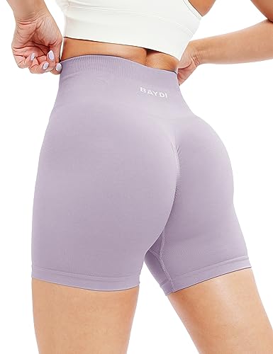 BAYDI Radlerhose Damen Booty Scrunch Shorts Blickdicht Kurze Sporthose Push Up Butt Gym Fitness von BAYDI