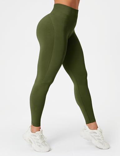 BAYDI Sport Leggings Damen Lang High Waist Gym Leggings Blickdicht Push Up Leggings für Yoga Fitness Workout von BAYDI