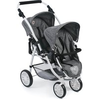 BAYER CHIC 2000 Tandem-Buggy VARIO für Puppen, Jeans grey von BAYER CHIC 2000