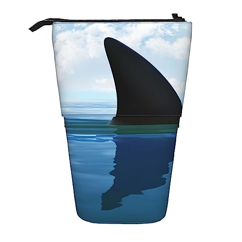 Tand Up Federmäppchen mit Karomuster, Schwarz und Weiß, Shark Cum, Einheitsgröße, Taschen-Organizer von BAYKAY