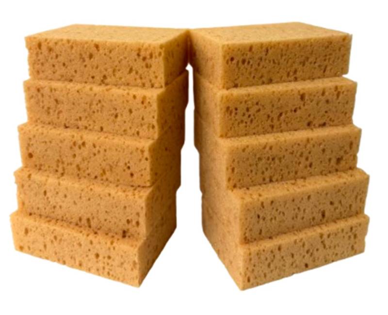 BAYLI Schwamm 100 Stück Autoschwamm Fliesenschwamm Set Universalschwamm Groß Reinigu von BAYLI