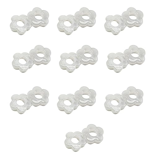 20 Stück 14 X 14 Mm Acryl Blumen Charm Perlen 13 Farben Blumen Charm Abstandsperlen Blumen Abstandsperlen Charm Für Die Schmuckherstellung Blumen Abstandsperlen Für Armbänder Schmuckherstellung von BAYORE