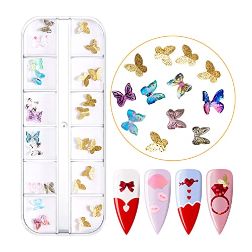 3D Blumen Nagel Flatback Kristalle Herz Für Nagel Aufkleber Nagel Für DIY Maniküre Schmuck DIY Zubehör Charm Schmuck Kit Für Klare Ornamente Dekorationen Für Weihnachten von BAYORE